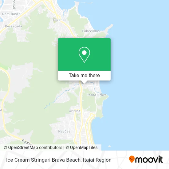 Ice Cream Stringari Brava Beach map