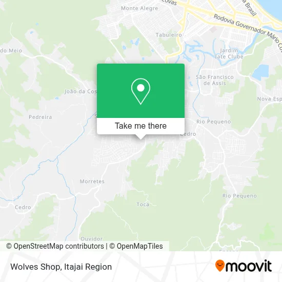Wolves Shop map