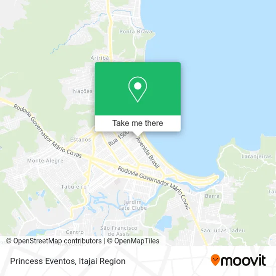 Princess Eventos map