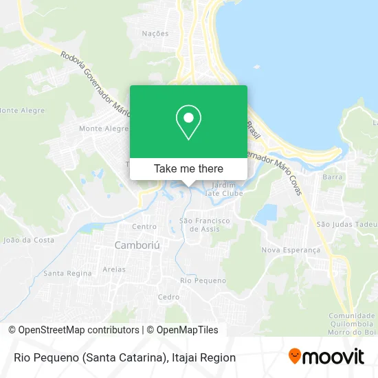 Rio Pequeno (Santa Catarina) map