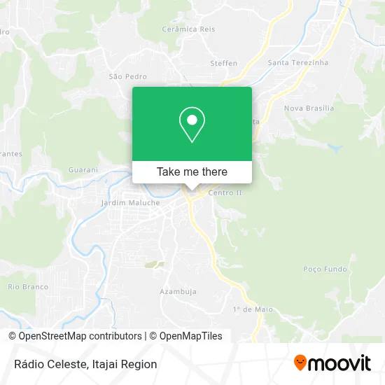 Rádio Celeste map