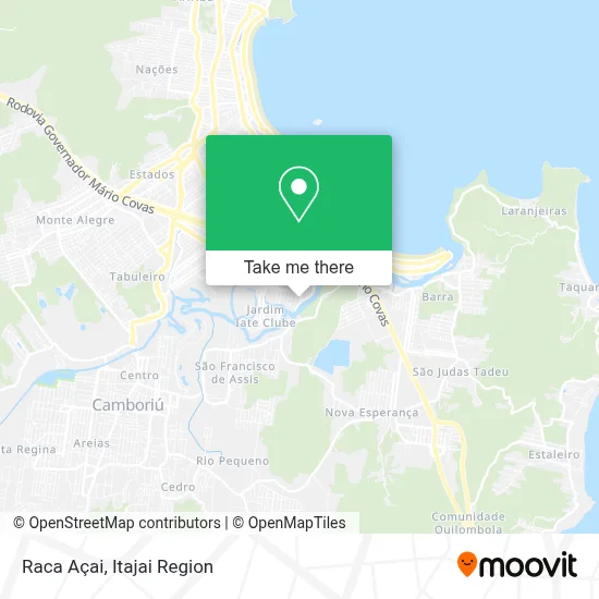 Raca Açai map
