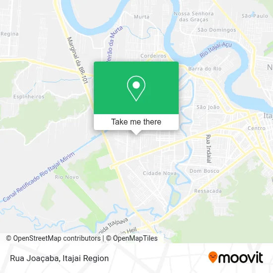 Rua Joaçaba map