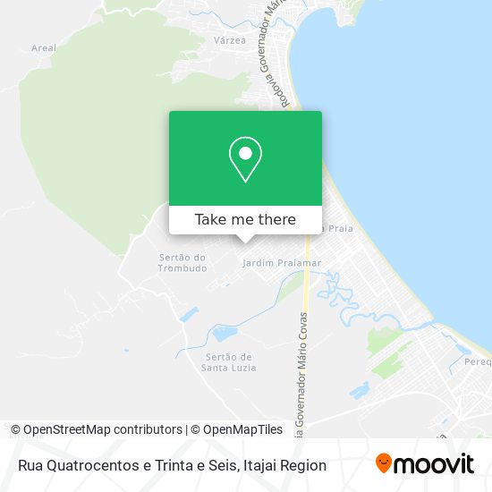 Rua Quatrocentos e Trinta e Seis map