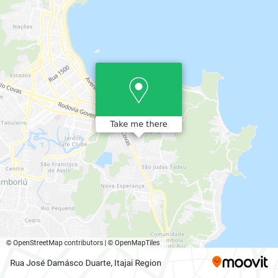 Rua José Damásco Duarte map