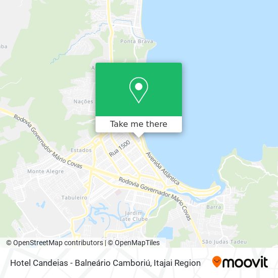 Hotel Candeias - Balneário Camboriú map