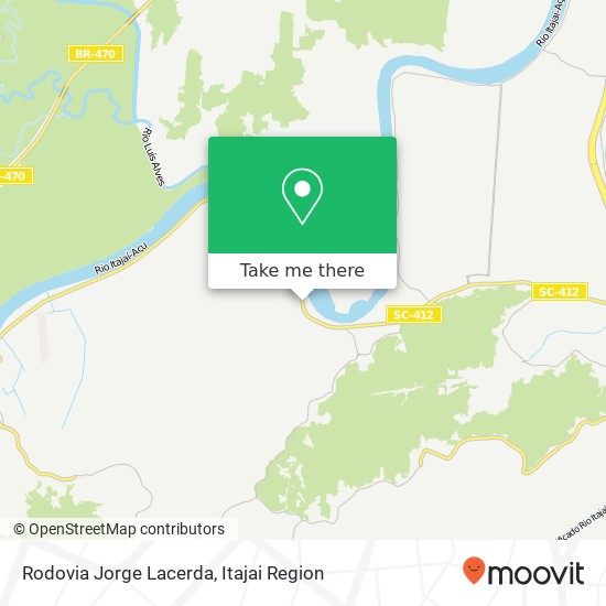 Mapa Rodovia Jorge Lacerda