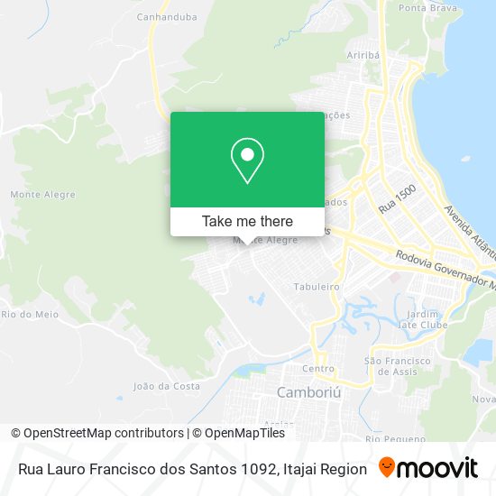 Mapa Rua Lauro Francisco dos Santos 1092