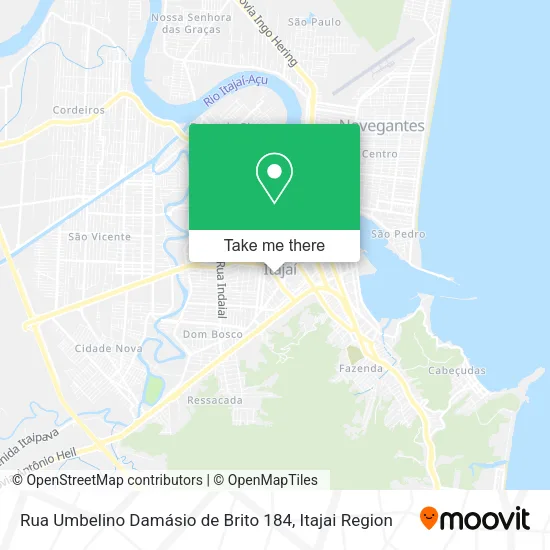 Rua Umbelino Damásio de Brito 184 map