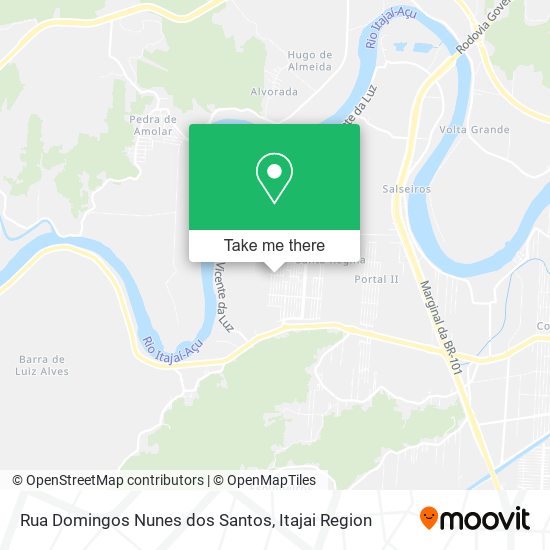 Mapa Rua Domingos Nunes dos Santos