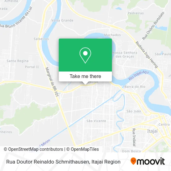 Rua Doutor Reinaldo Schmithausen map
