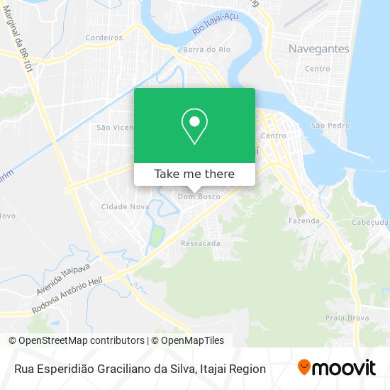 Mapa Rua Esperidião Graciliano da Silva