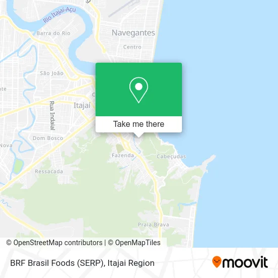 BRF Brasil Foods (SERP) map