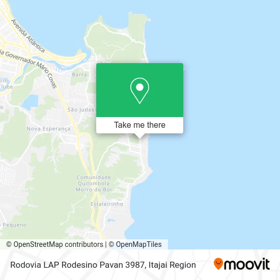 Rodovia LAP Rodesino Pavan 3987 map