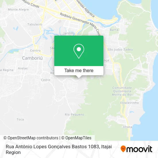Rua Antônio Lopes Gonçalves Bastos 1083 map