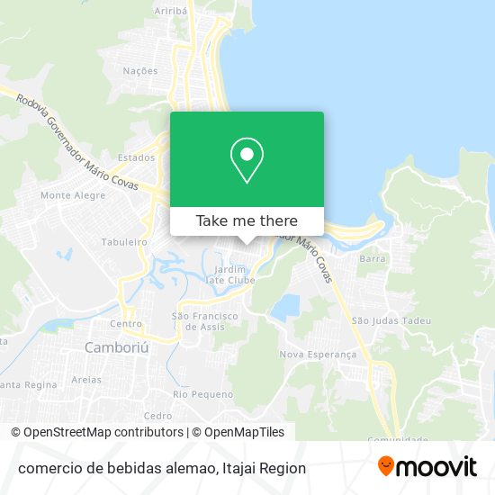 comercio de bebidas alemao map