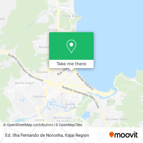 Ed. Ilha Fernando de Noronha map