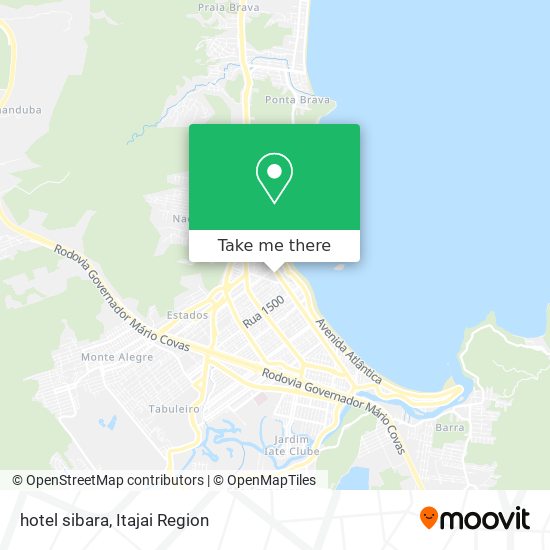 hotel sibara map