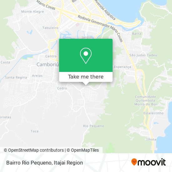 Bairro Rio Pequeno map