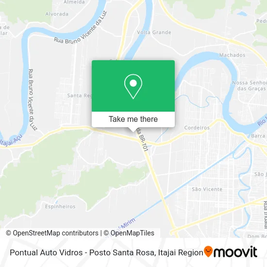 Pontual Auto Vidros - Posto Santa Rosa map