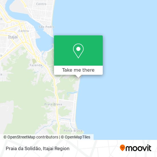 Mapa Praia da Solidão