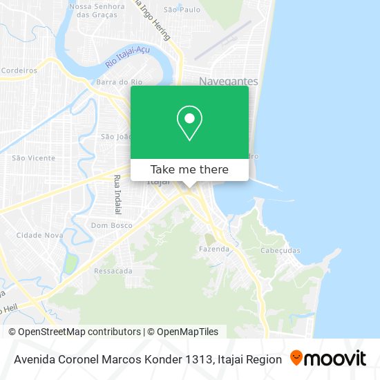 Avenida Coronel Marcos Konder 1313 map