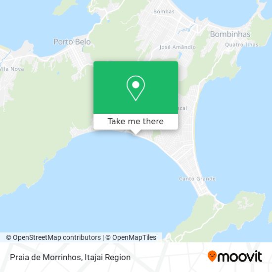 Mapa Praia de Morrinhos