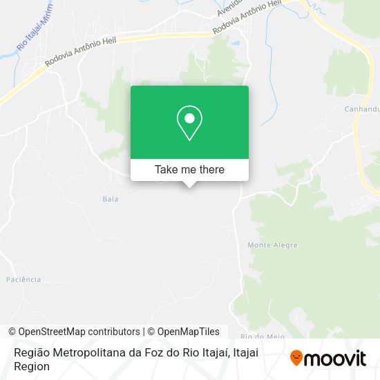 Região Metropolitana da Foz do Rio Itajaí map