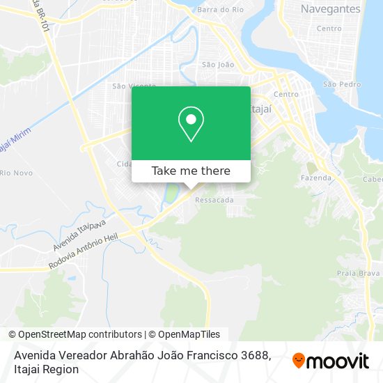 Mapa Avenida Vereador Abrahão João Francisco 3688