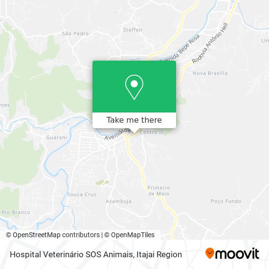 Mapa Hospital Veterinário SOS Animais