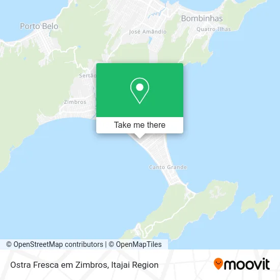 Ostra Fresca em Zimbros map