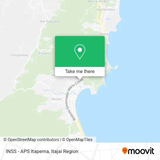 INSS - APS Itapema map