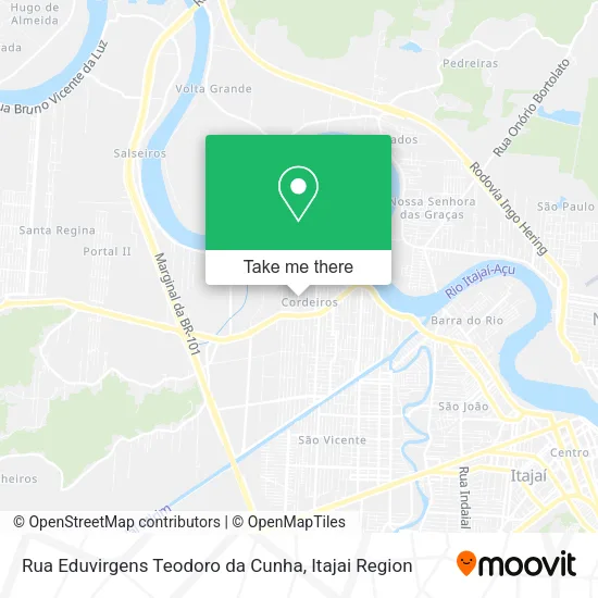 Rua Eduvirgens Teodoro da Cunha map