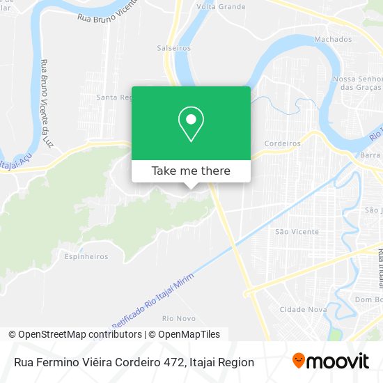 Rua Fermino Viêira Cordeiro 472 map