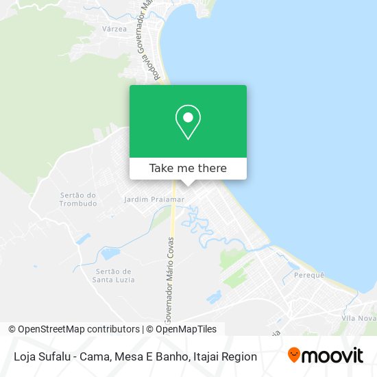 Loja Sufalu - Cama, Mesa E Banho map