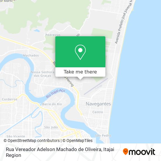 Mapa Rua Vereador Adelson Machado de Oliveira