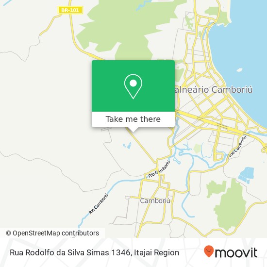 Rua Rodolfo da Silva Simas 1346 map