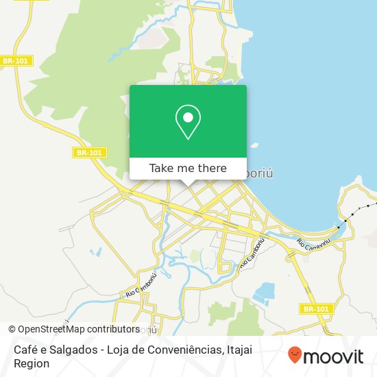 Mapa Café e Salgados - Loja de Conveniências