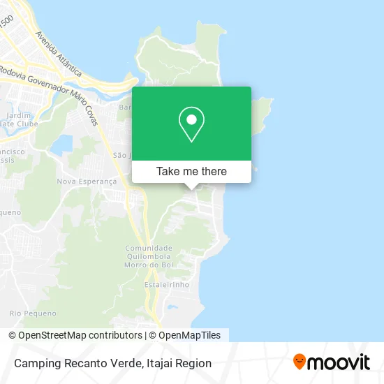 Camping Recanto Verde map