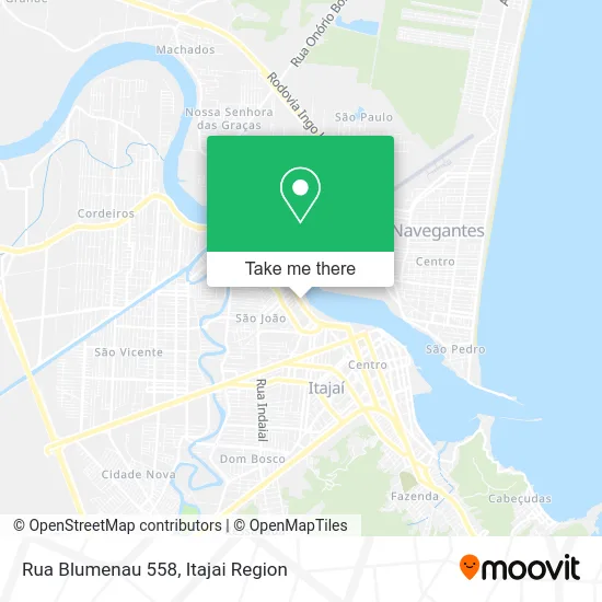 Rua Blumenau 558 map