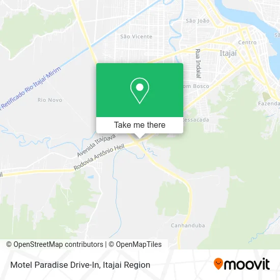 Motel Paradise Drive-In map