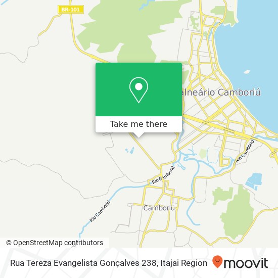 Mapa Rua Tereza Evangelista Gonçalves 238