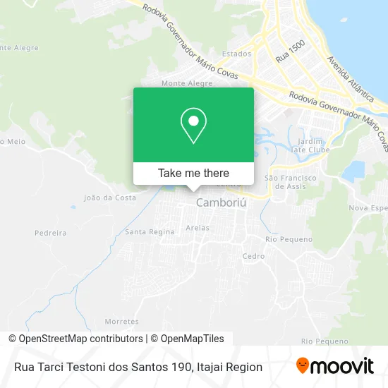 Rua Tarci Testoni dos Santos 190 map