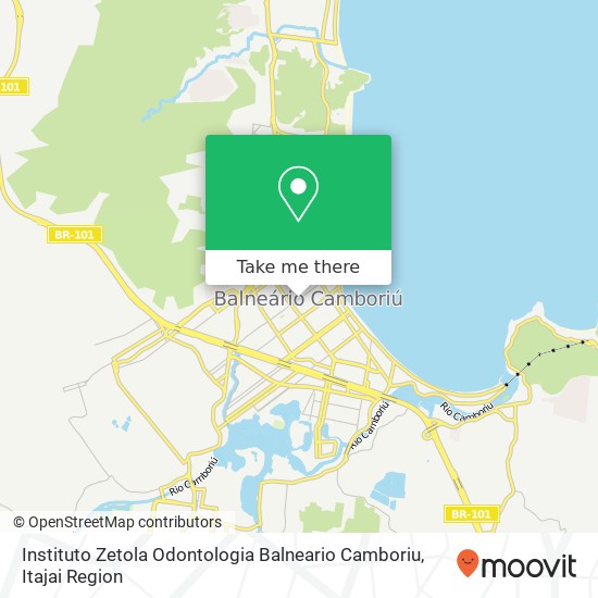 Mapa Instituto Zetola Odontologia Balneario Camboriu