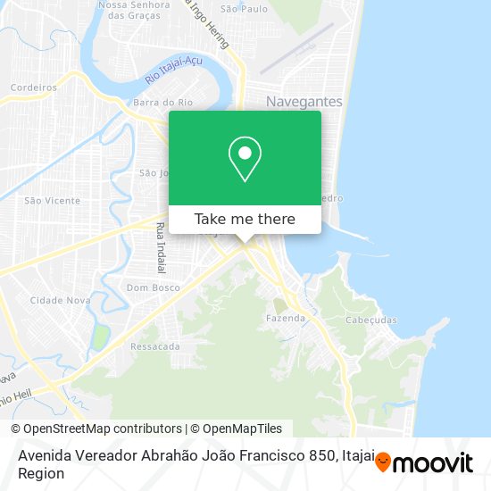 Mapa Avenida Vereador Abrahão João Francisco 850