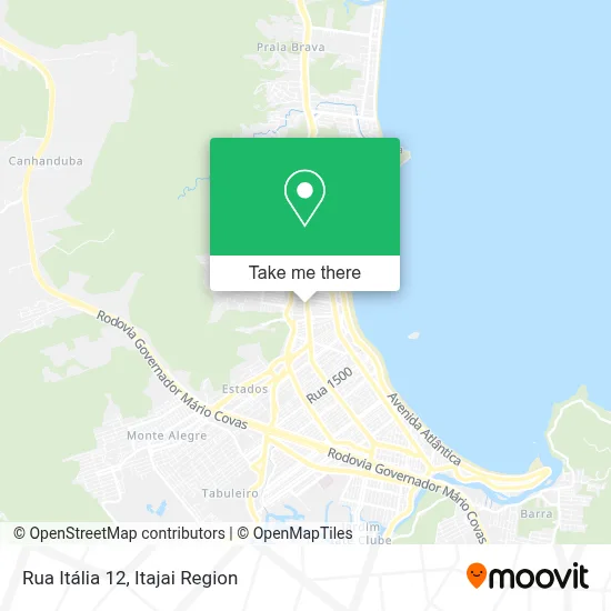 Rua Itália 12 map