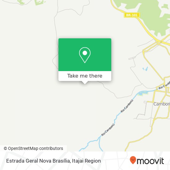 Mapa Estrada Geral Nova Brasília