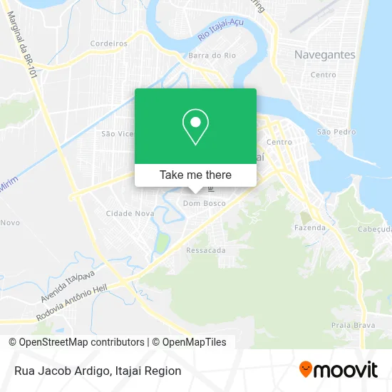 Rua Jacob Ardigo map