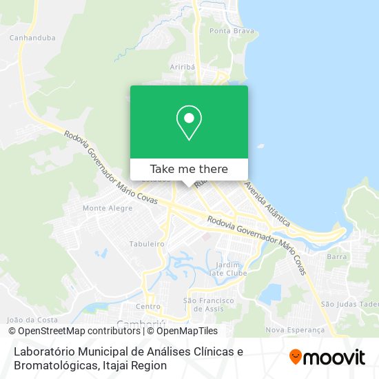 Mapa Laboratório Municipal de Análises Clínicas e Bromatológicas