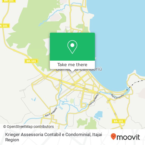 Mapa Krieger Assessoria Contábil e Condominial